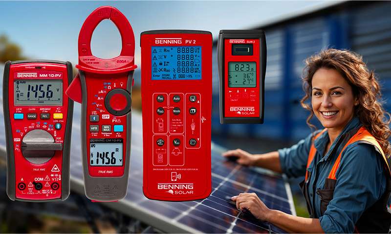 Firma EST doporučuje BENNING pro měření solárních systémů