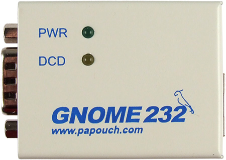 Obr. 1 Malé převodníky GNOME232 (RS232-Ethernet)