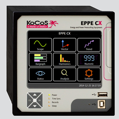Obr. 1 EPPE CX, analyzátor kvality elektrické energie
