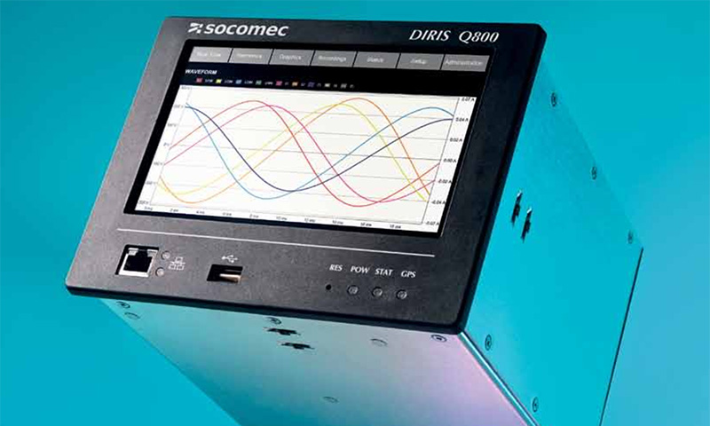 DIRIS Q800 - Síťový analyzátor pro monitorování kvality elektrické energie v celé její instalaci