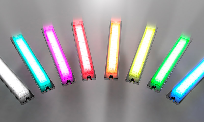 Nové LED osvětlení strojů se signální funkcí od firmy Amtek