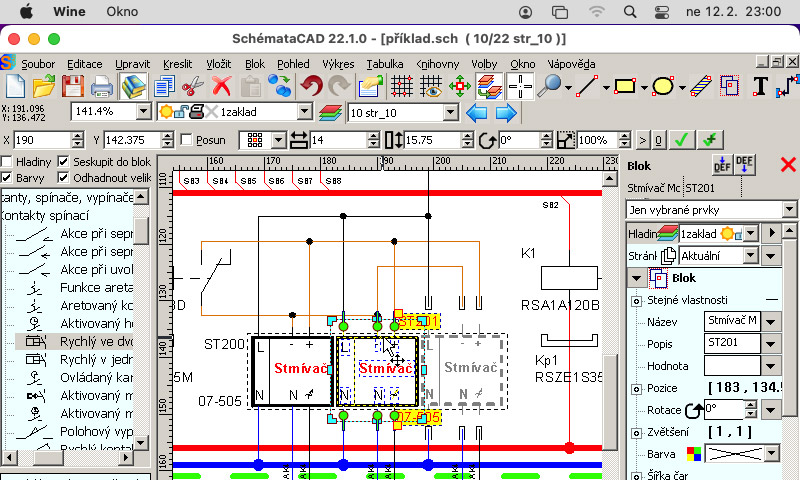 Tvorba schémat i úprava DWG projekčních podkladů v softwaru SchémataCAD