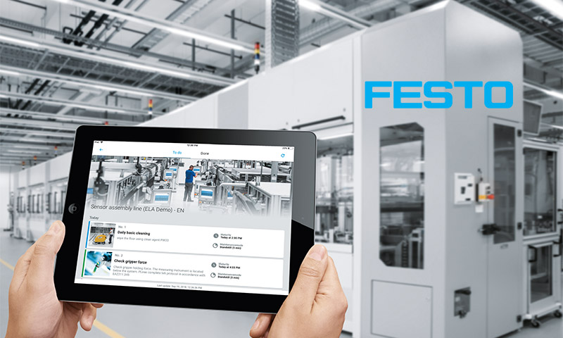 Online školení od konstrukce přes nákup až po provoz a údržbu od Festo